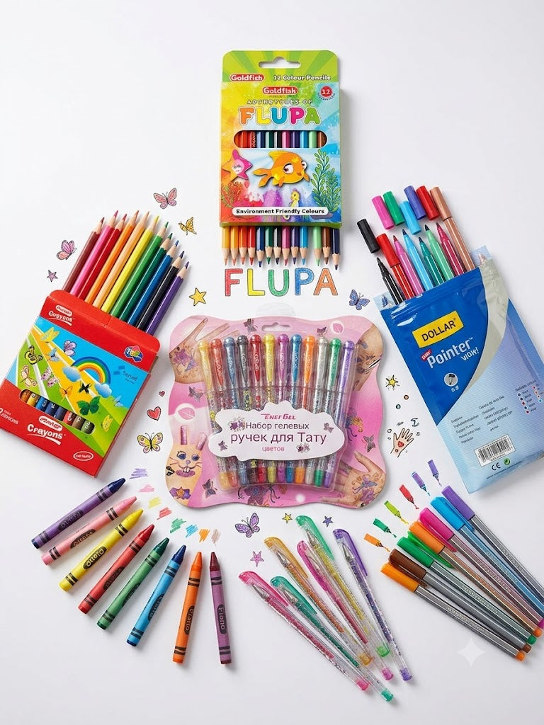 Marker & Crayons Colour