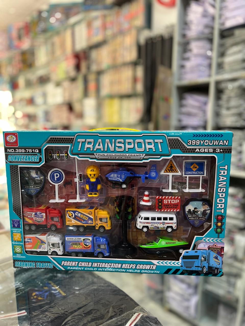 Transport Vehicle Set – 24-Piece Learning Traffic Toy Set