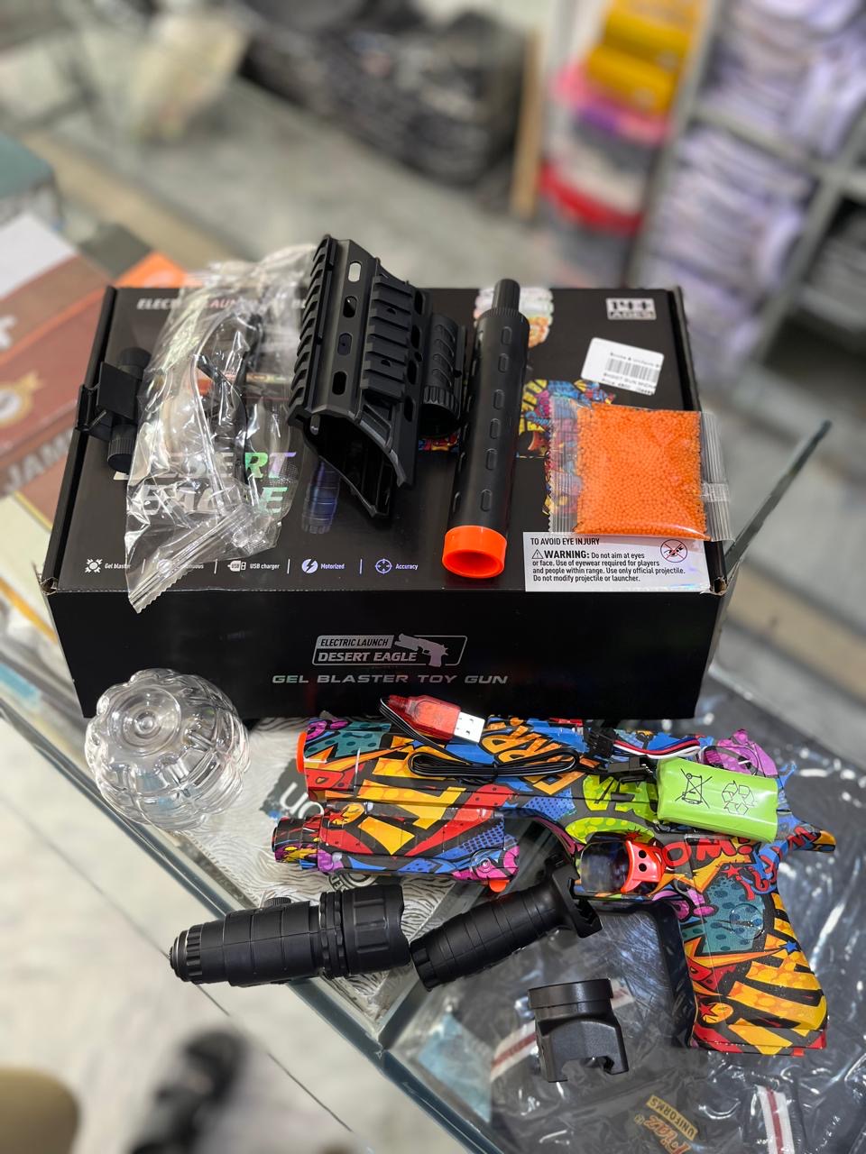 Desert Eagle Electric Gel Blaster – Motorized Toy Gun