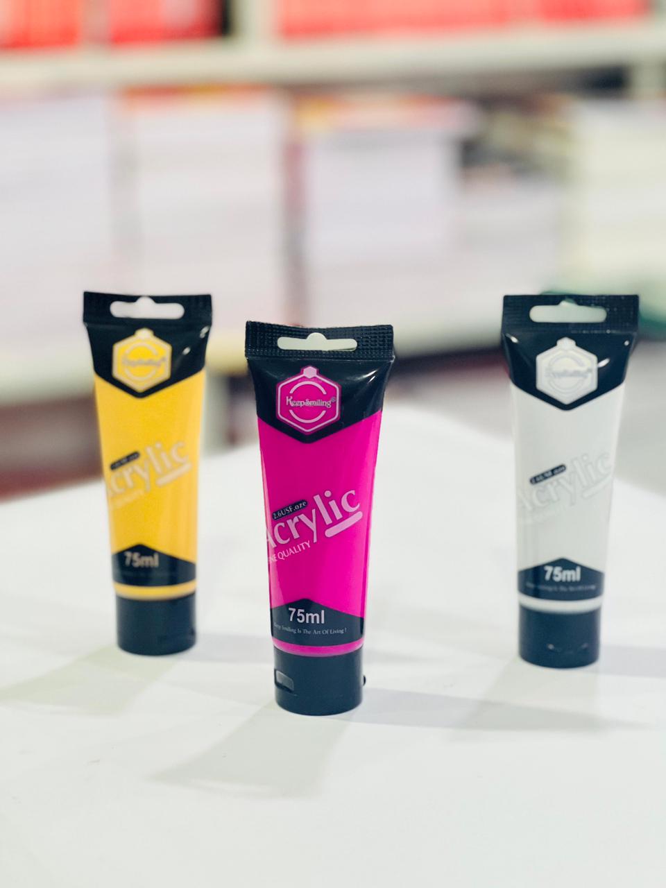 Premium Acrylic Paint – 75ml (3 Pcs & 6 pcs Set)