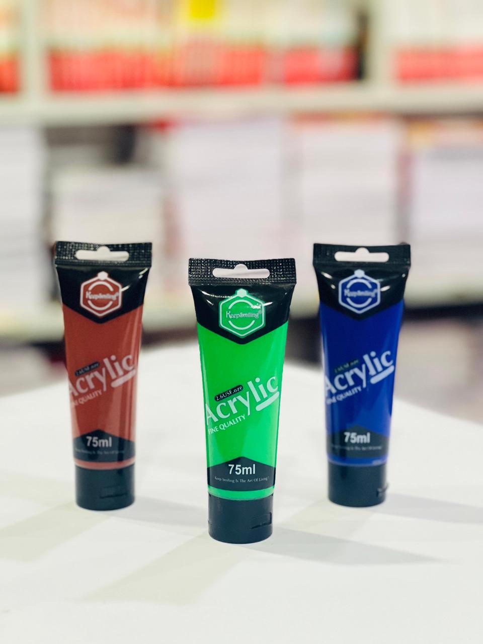 Premium Acrylic Paint – 75ml (Single Pcs)