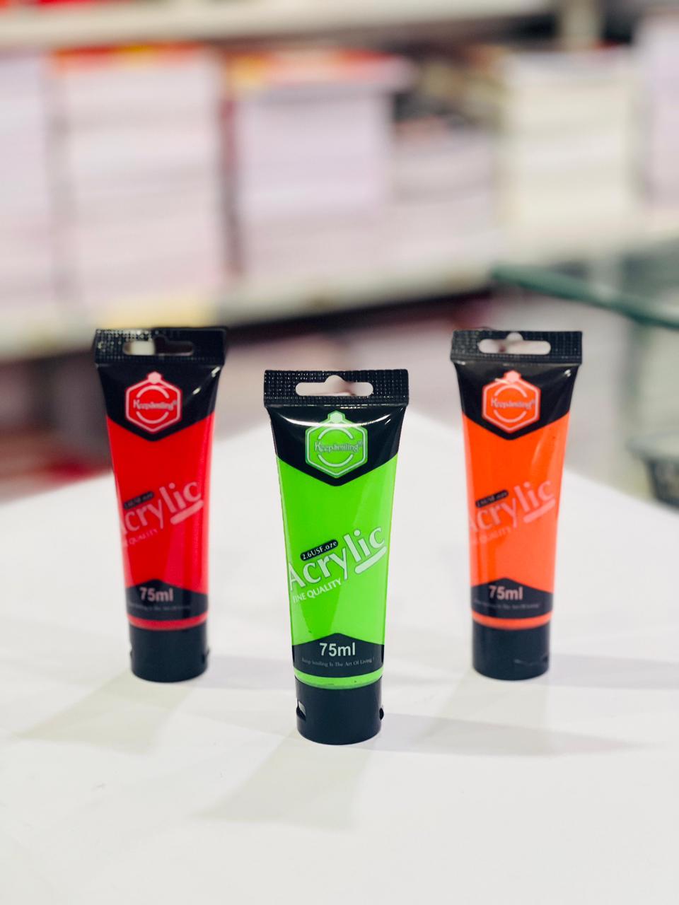 Premium Acrylic Paint – 75ml (Single Pcs)