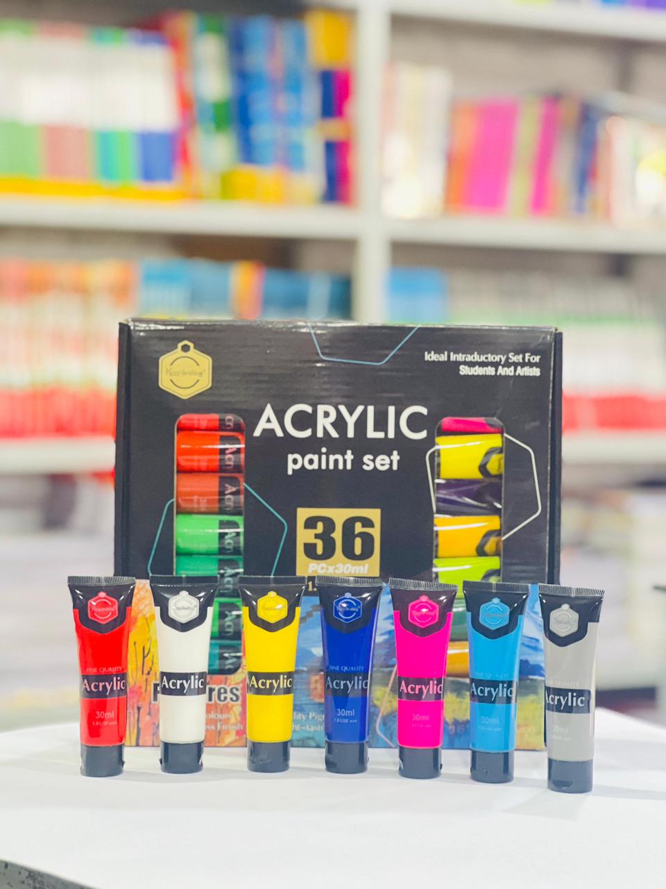 Acrylic Paint Set (36 Pcs)