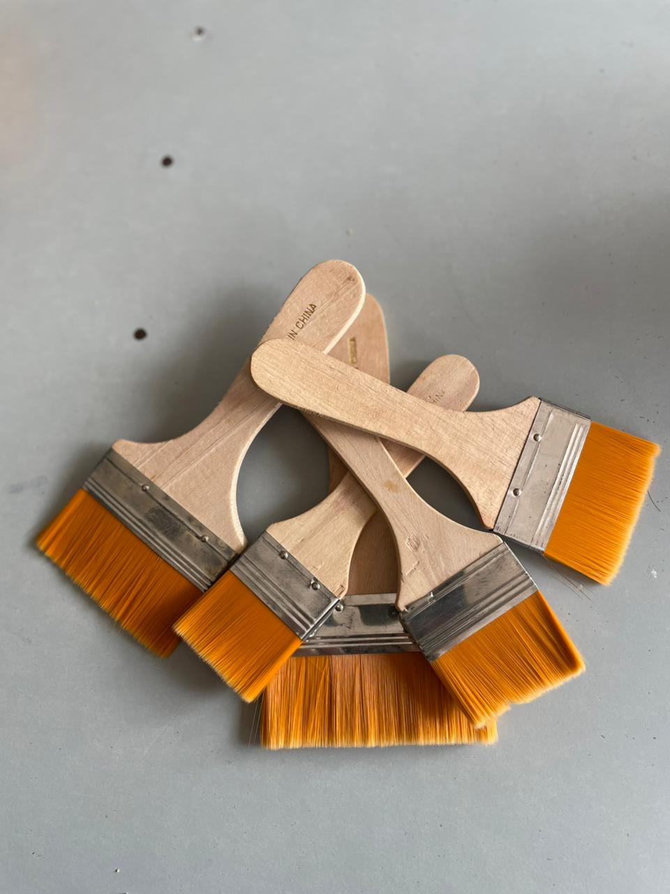 Artist Flat Paint Brush – Wooden Handle (Multiple Sizes)