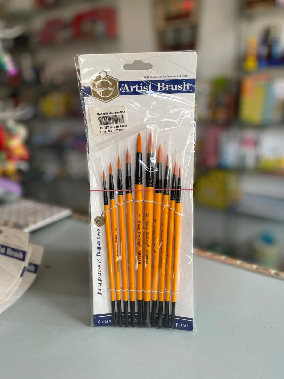 Round Artist Brush Set A6095R (10 pcs – Sizes 2 to 12)