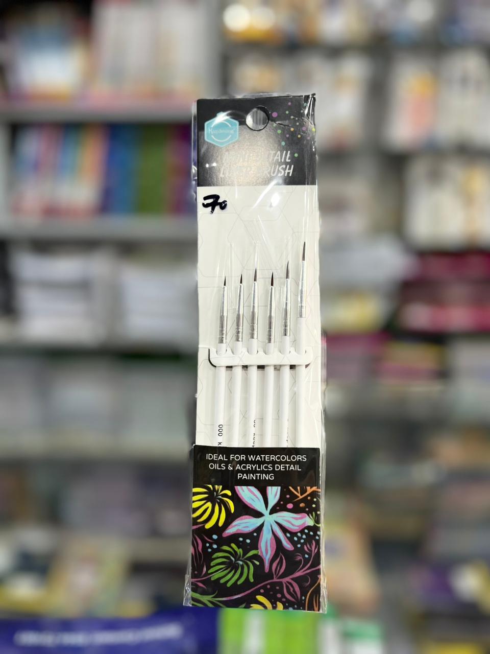 Detail Liner Brush Set (6 diff sizes) – Precision Art Brushes