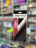 Graded Drawing Pencil Set – 12 Pieces (2H to 8B) Superior Black Lead