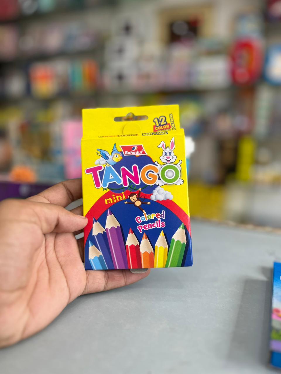 Bahadur Tango Mini Colour Pencils – 12 Colours Pack