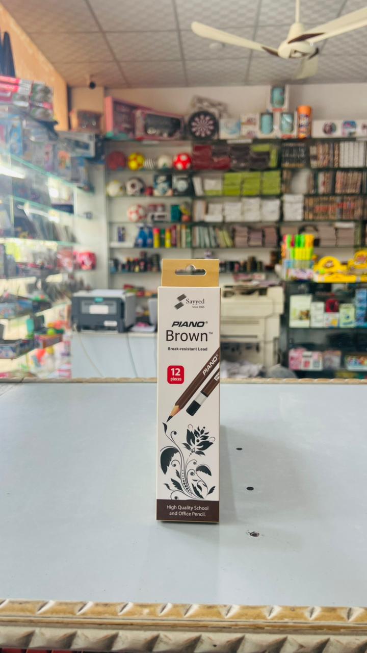 Sayyed Since 1965 – PIANO Brown TM Pencils (12 Pieces)