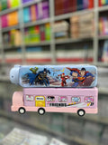 Kids Premium Train-Shaped Metal Geometry Box with Moving Wheels