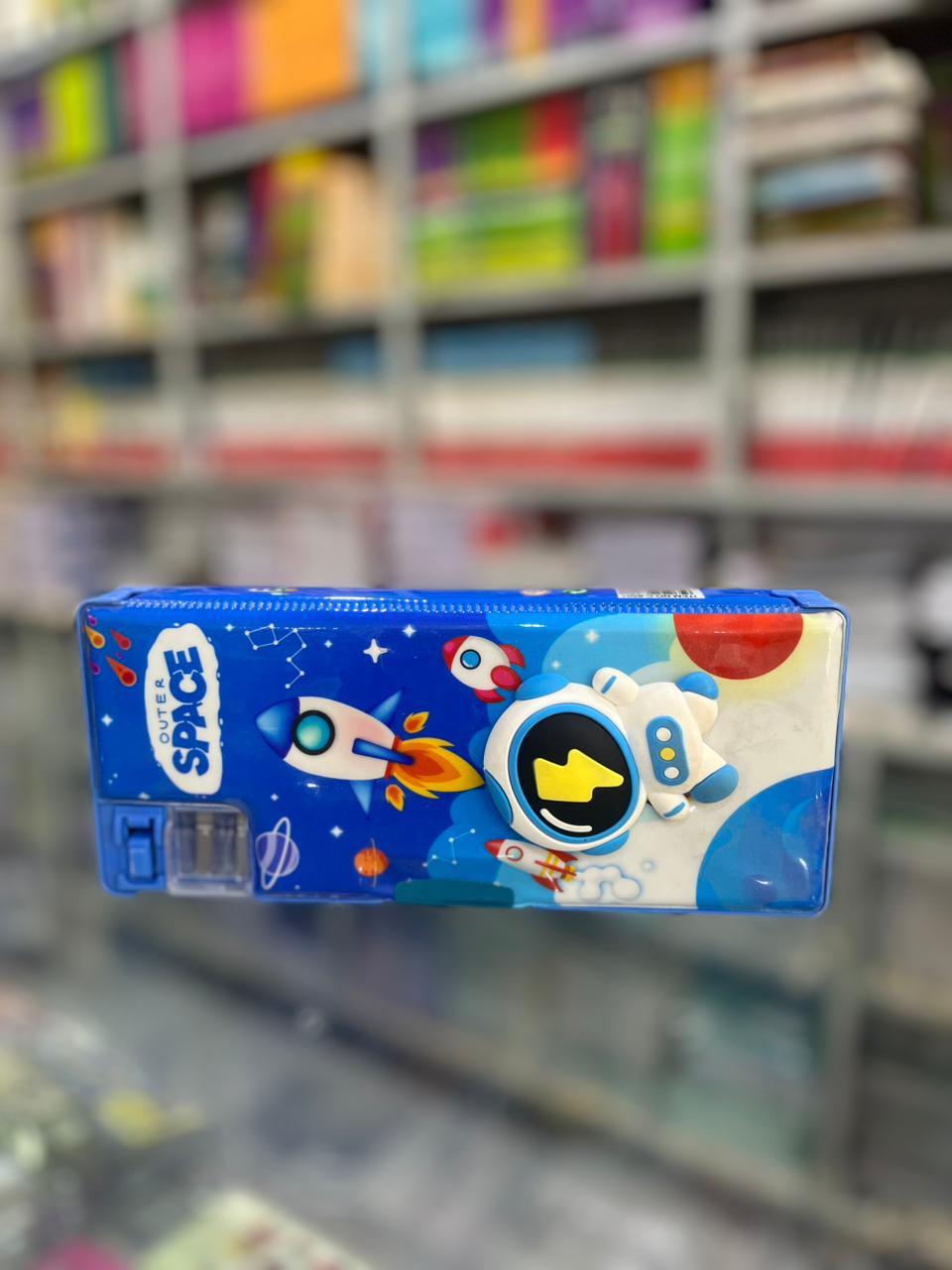 Kids Premium 3D Pop-Up Magnetic Pencil Case with Dual Sharpener