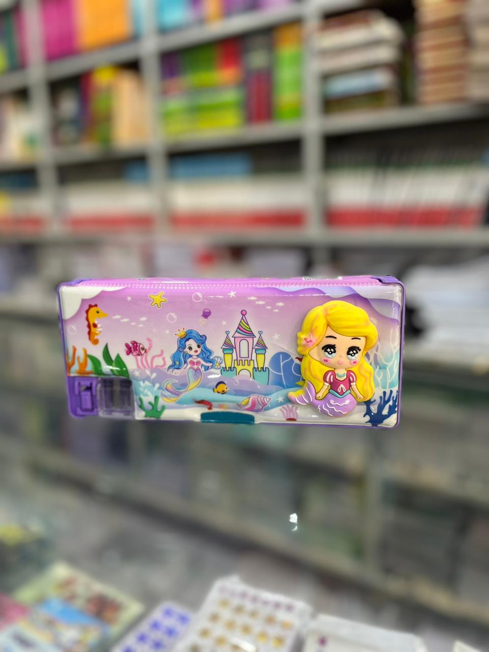 Kids Premium 3D Pop-Up Magnetic Pencil Case with Dual Sharpener