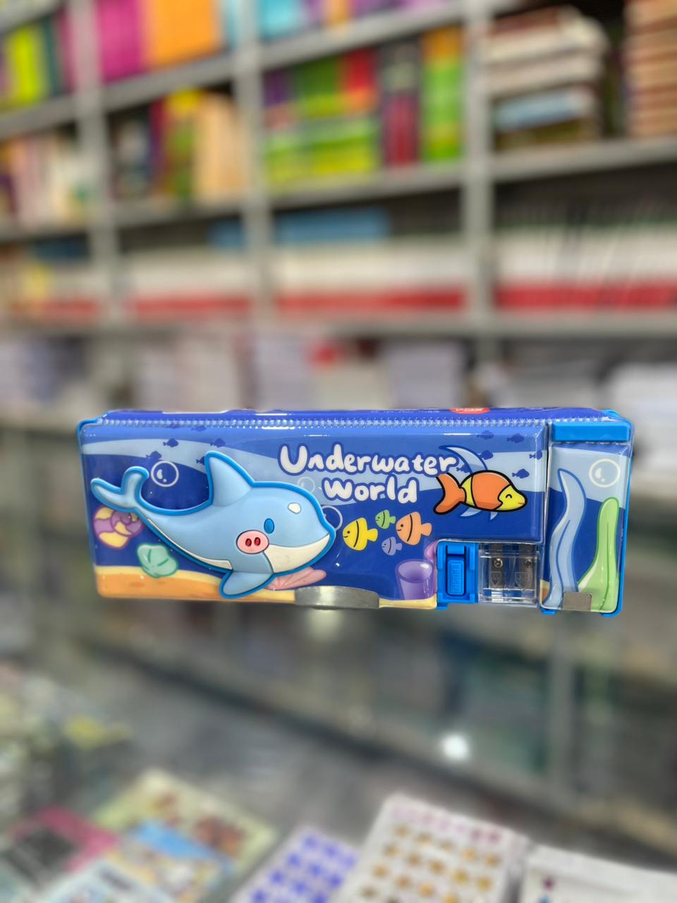 Kids Premium 3D Pop-Up Magnetic Pencil Case with Dual Sharpener