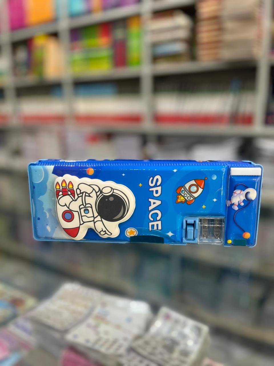 Kids Premium 3D Pop-Up Magnetic Pencil Case with Dual Sharpener