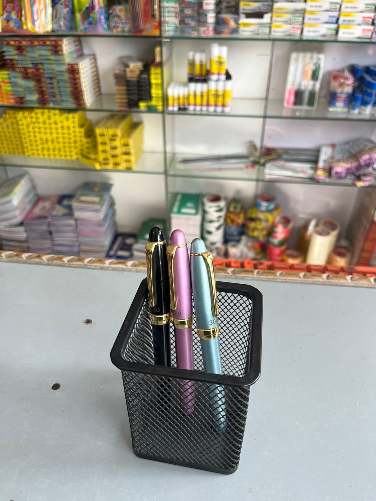 Luxury Metallic Fountain Pen with Gold Accents – Premium Series
