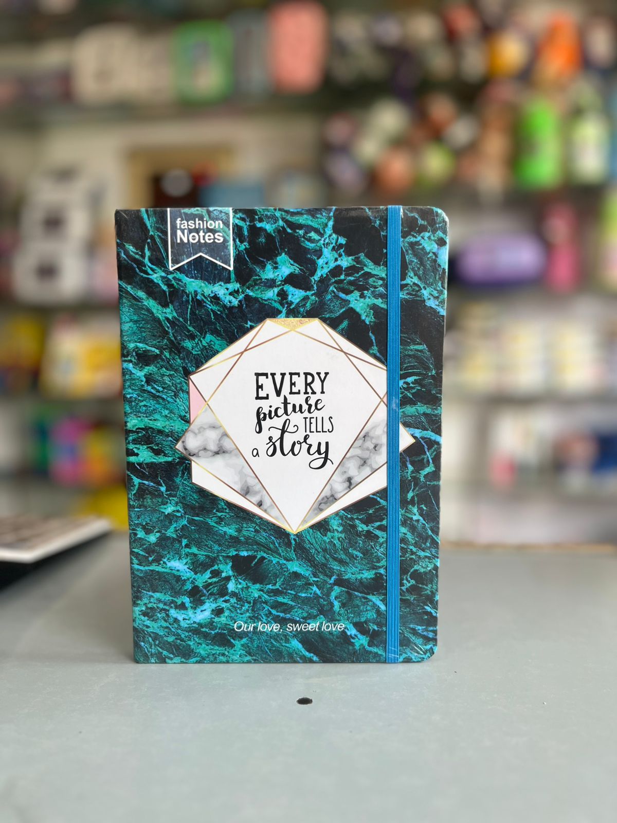 Premium Marble Quotes Hardbound Elastic Diary