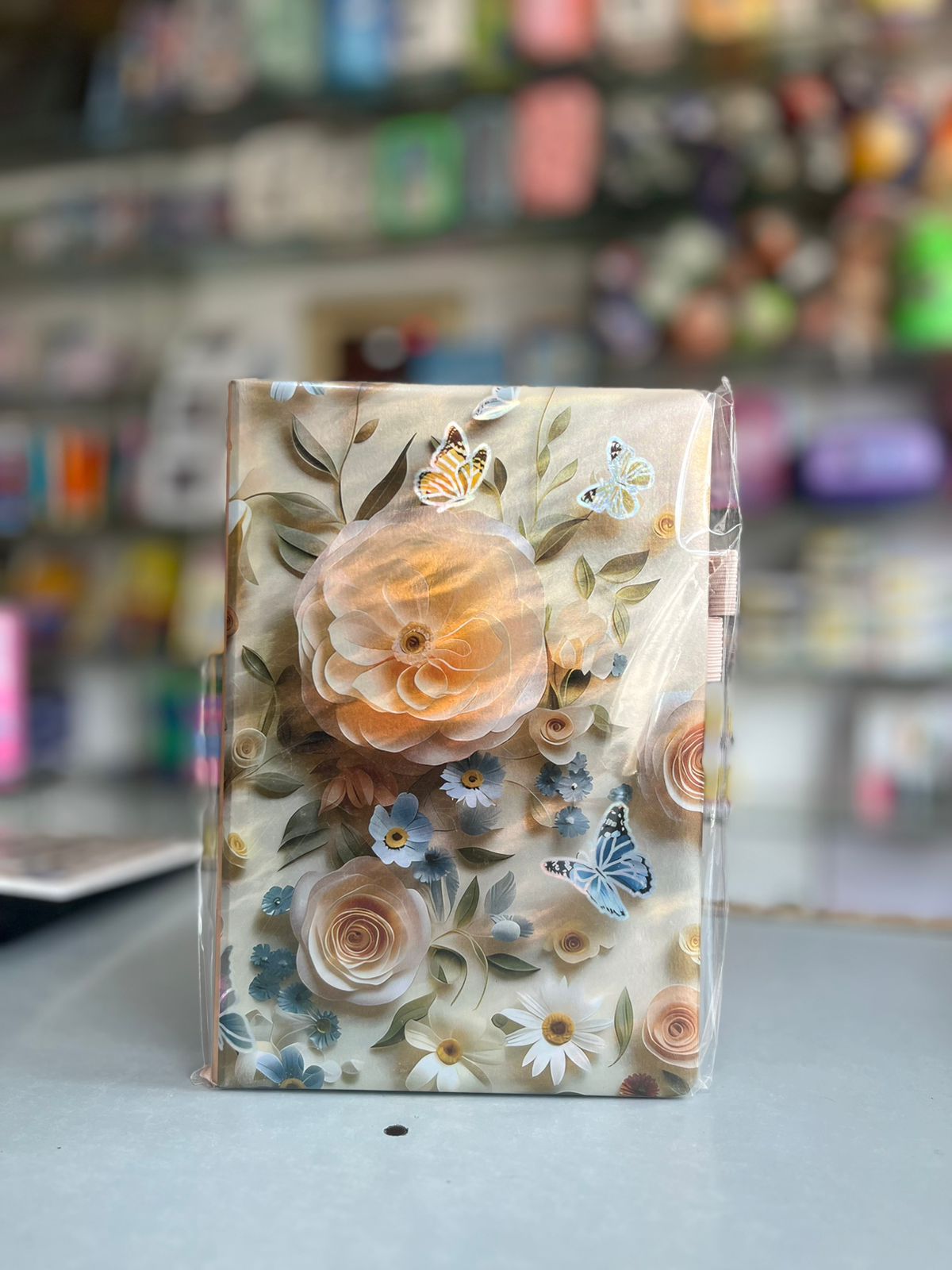 Premium 3D Vintage Floral Aesthetic Hardbound Journal