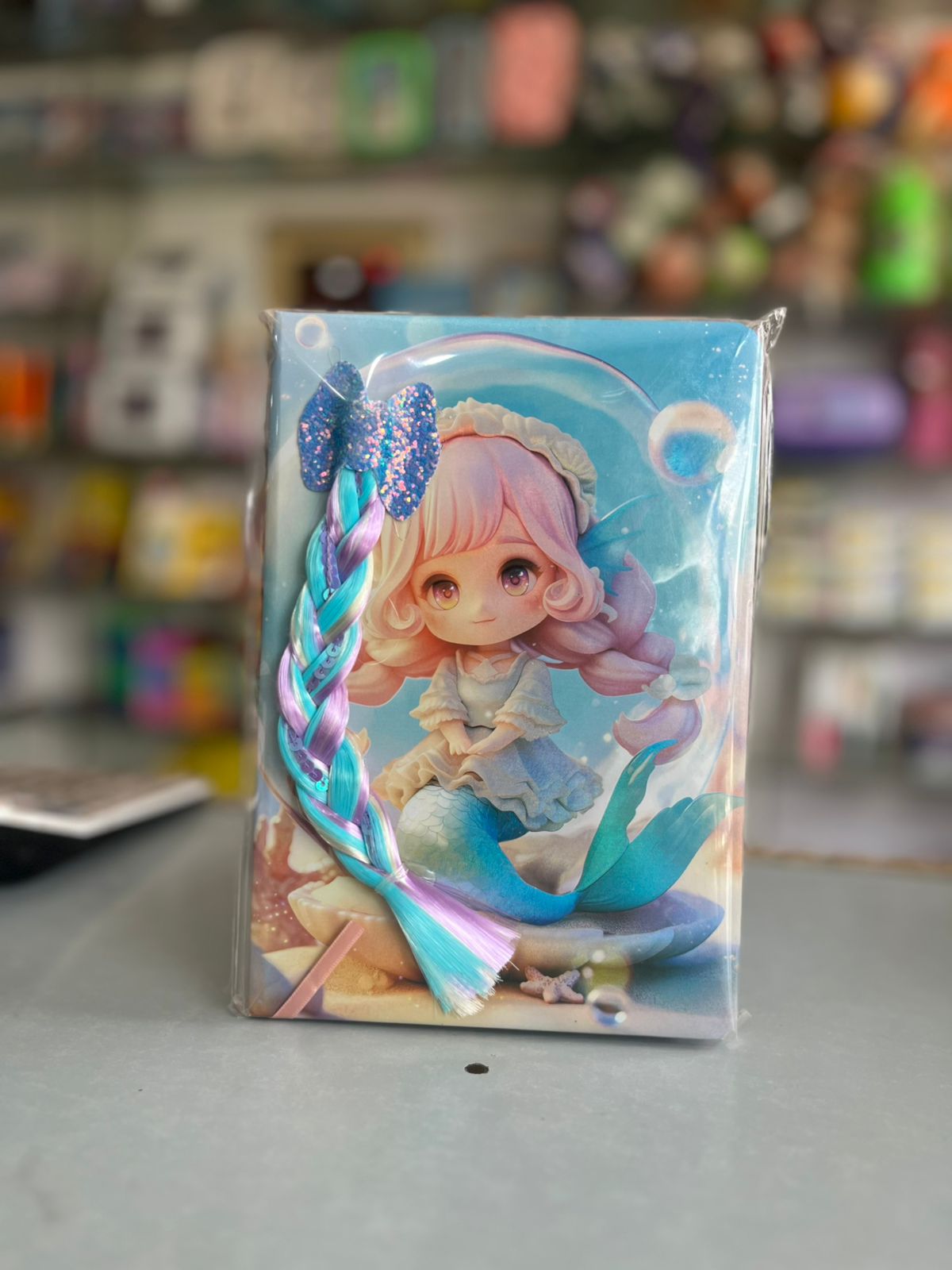 Cute Chibi Mermaid in Clamshell 3D Braid Diary