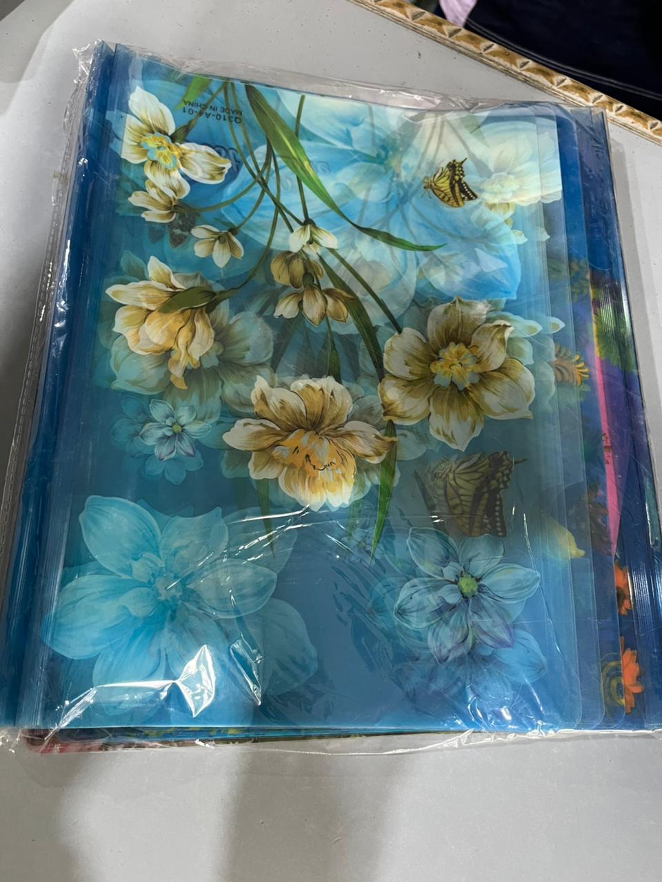 Premium Floral Print A4 Stick Files