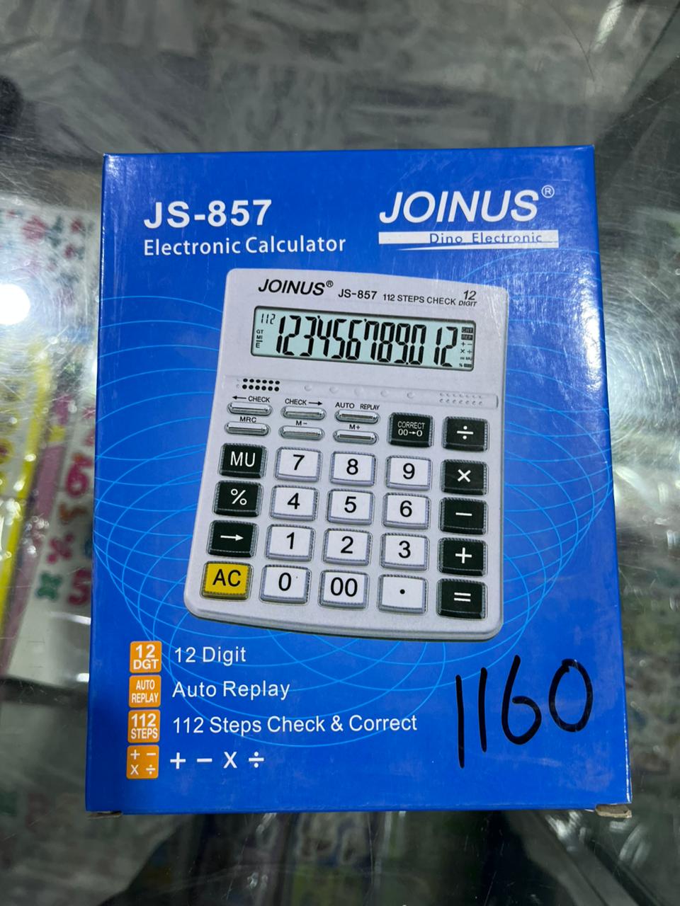 JOINUS JS-857 12-Digit Electronic Calculator