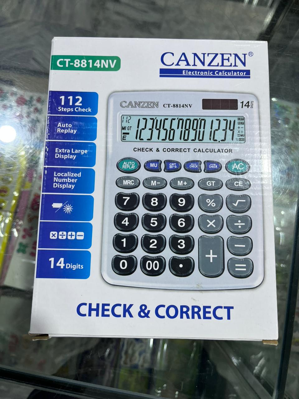 CANZEN CT-8814NV 14-Digit Check & Correct Calculator