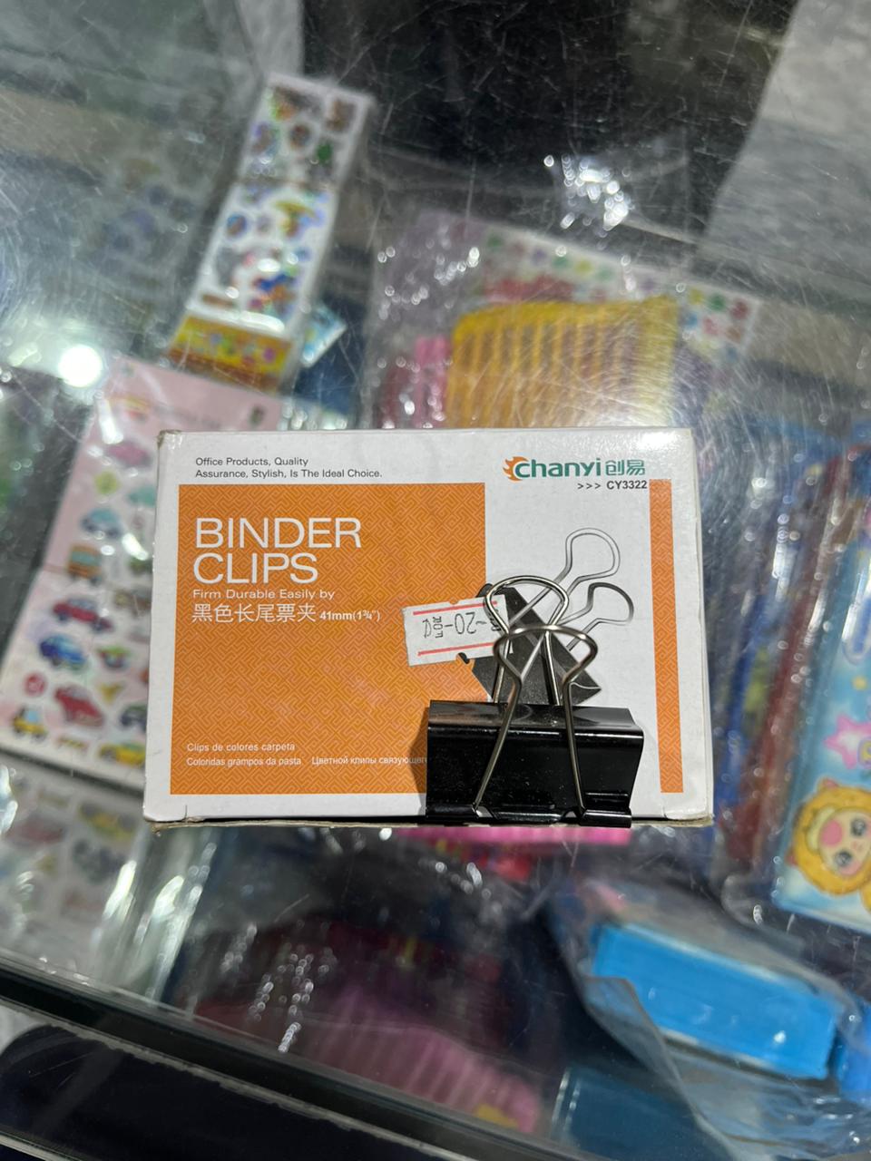 Chanyi Premium Heavy-Duty Black Binder Clips – 41mm (1-5/8 Inch)