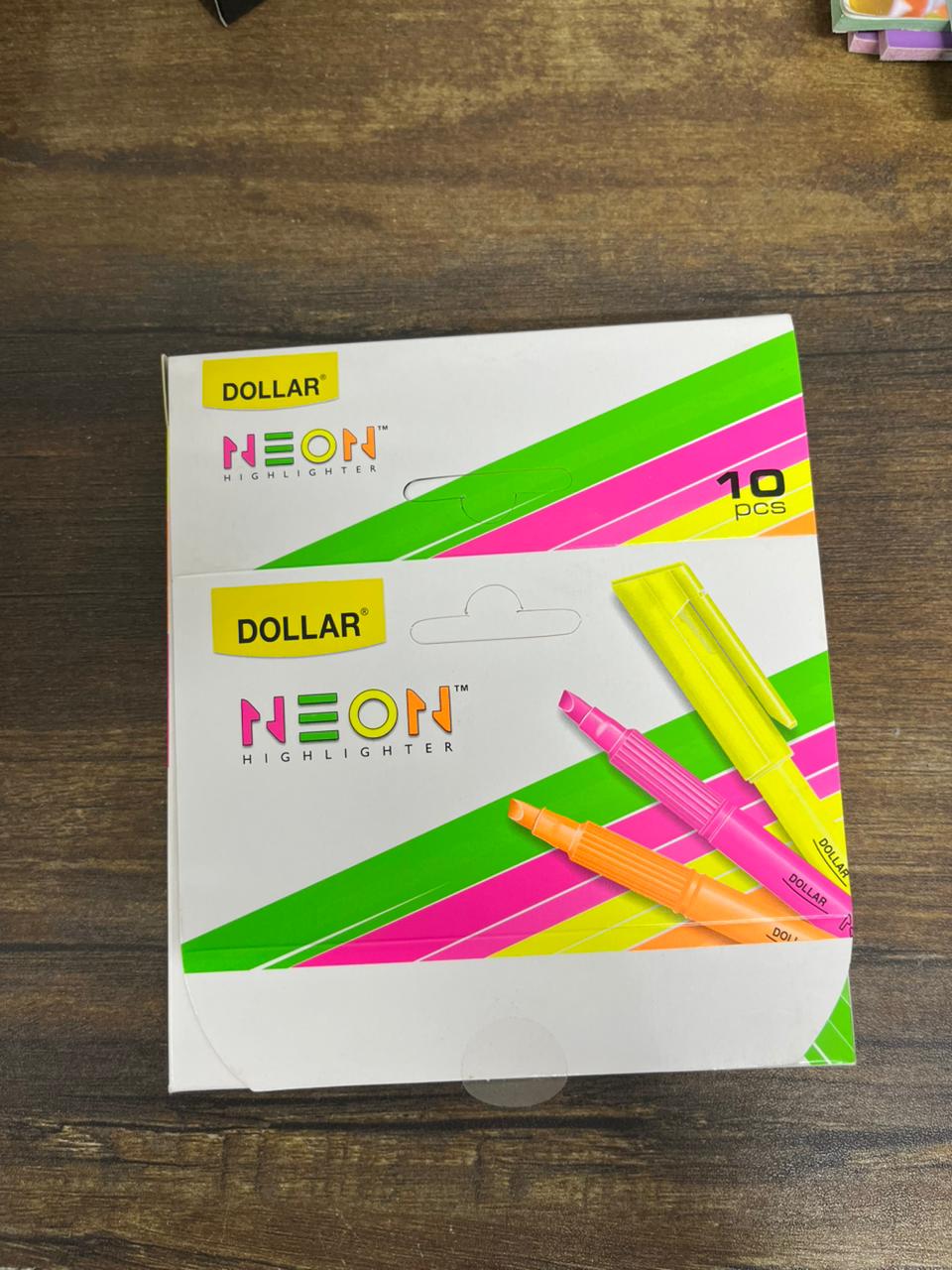 Dollar Neon Highlighter(small) 10 pcs