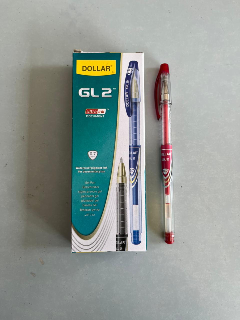 Dollar GL2 Ultra Ink Document Gel Pen (0.7mm) – Pack of 10