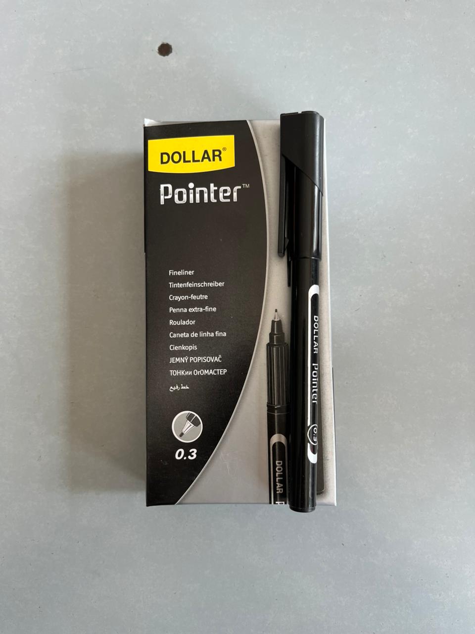Dollar Pointer WOW! Fine Tip Fineliner (0.3mm) – Pack of 10