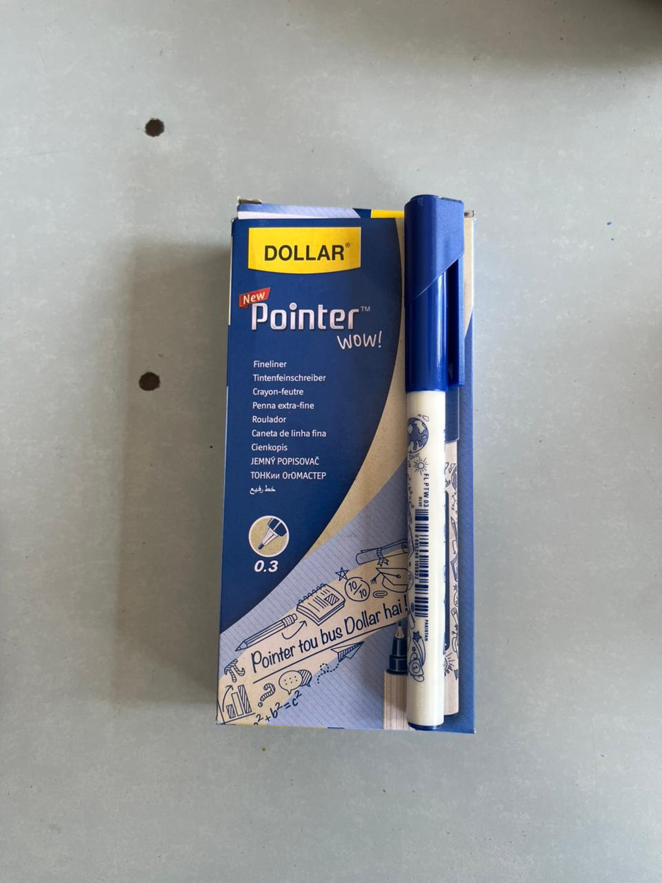 Dollar Pointer WOW! Fine Tip Fineliner (0.3mm) – Pack of 10