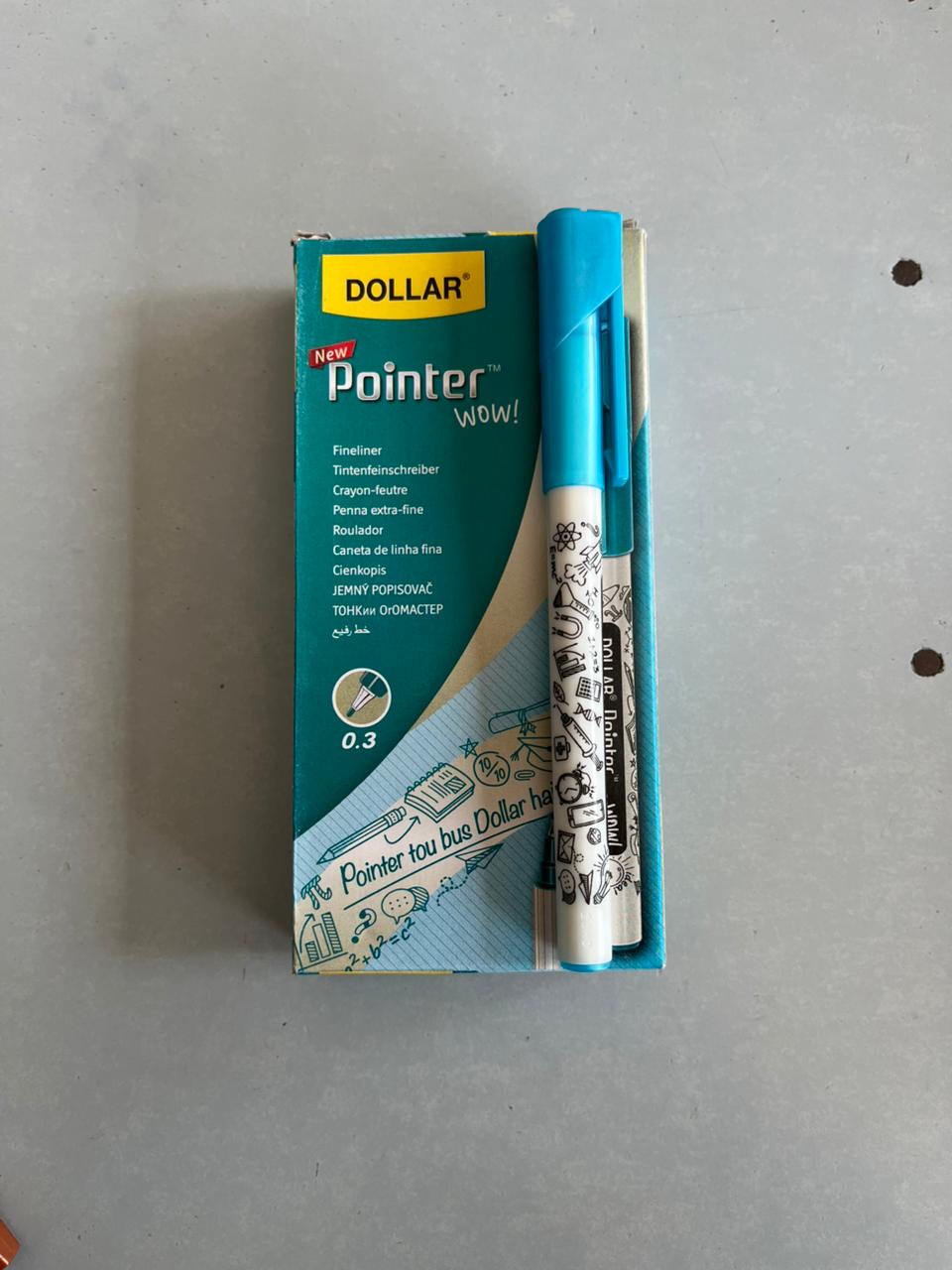 Dollar Pointer WOW! Fine Tip Fineliner (0.3mm) – Pack of 10