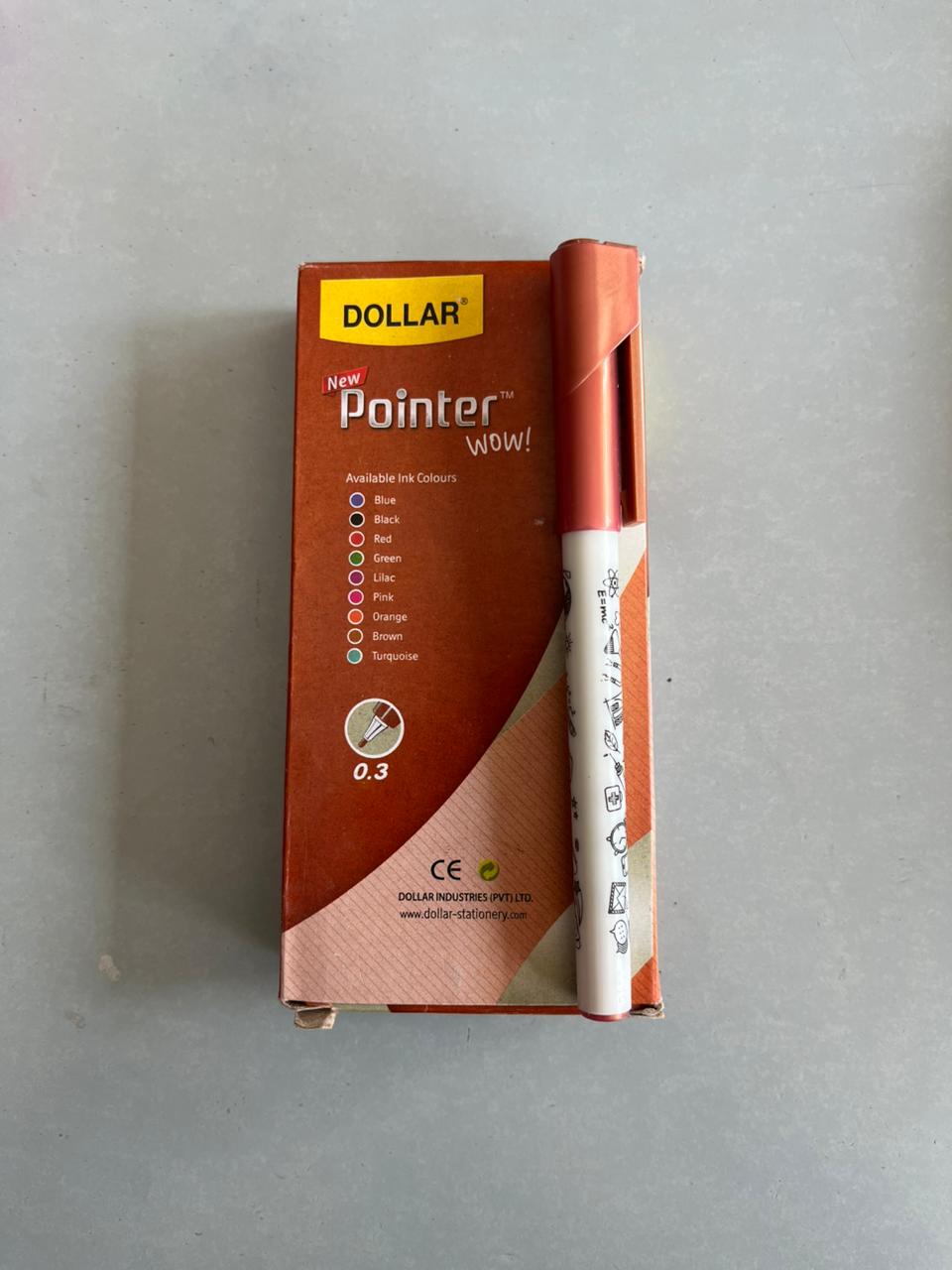 Dollar Pointer WOW! Fine Tip Fineliner (0.3mm) – Pack of 10