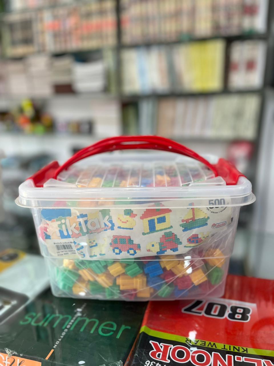 500-Piece Tik Tak Interlocking Building Blocks Toy Set
