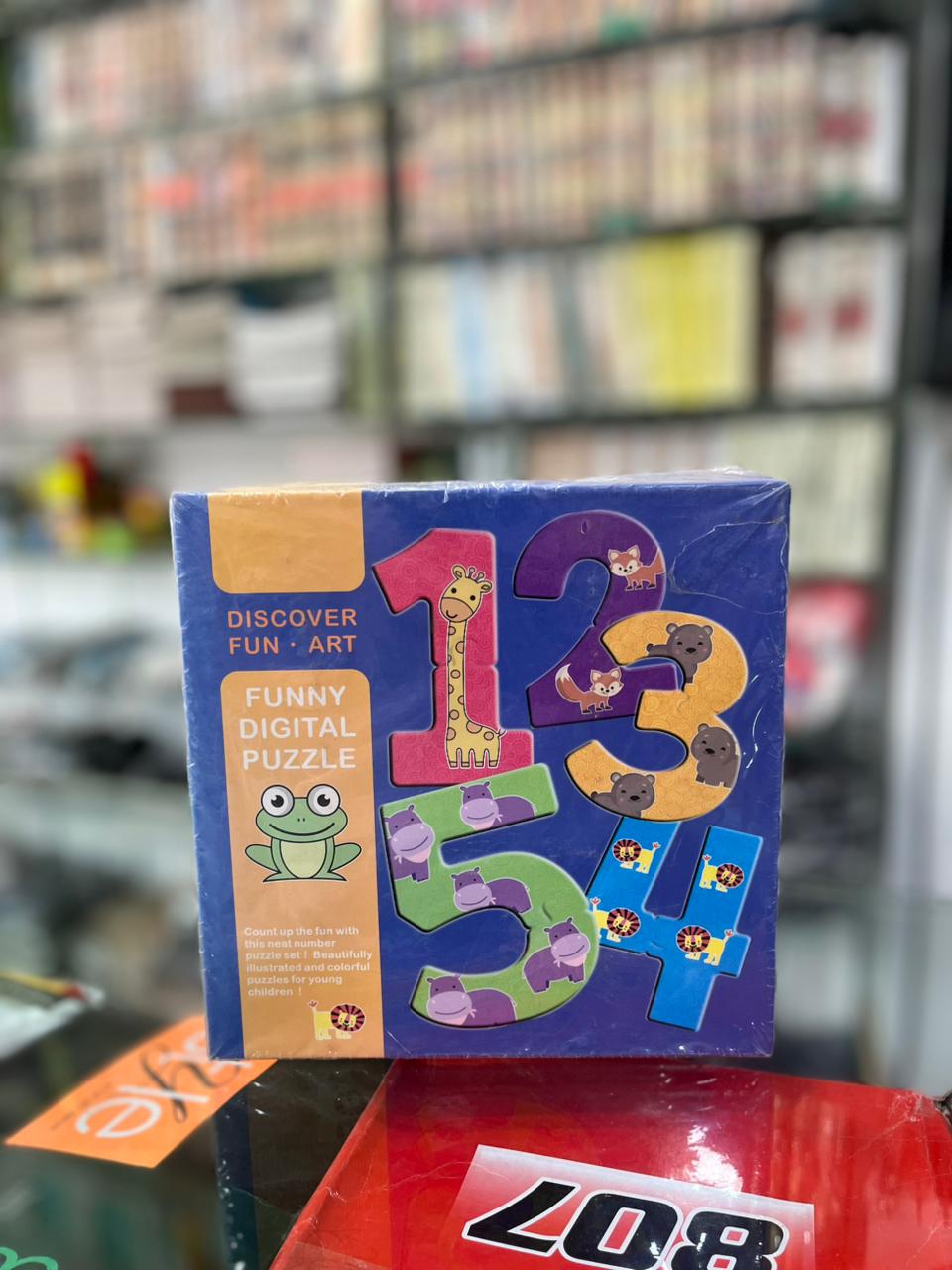 Kids Number Counting & Shape Matching Digital Puzzle Set