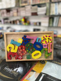 Wooden Colorful Numbers and Math Symbols Learning Set