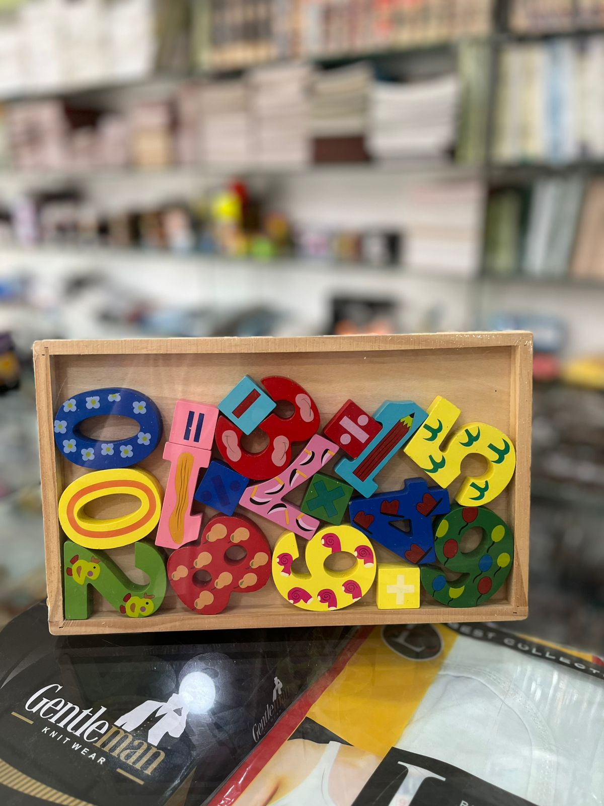 Wooden Colorful Numbers and Math Symbols Learning Set