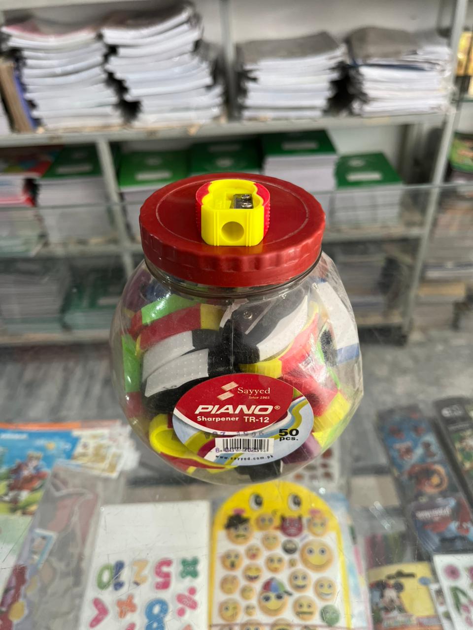 Piano Sharpener TR-12 (Jar Pack of 50 Pcs)