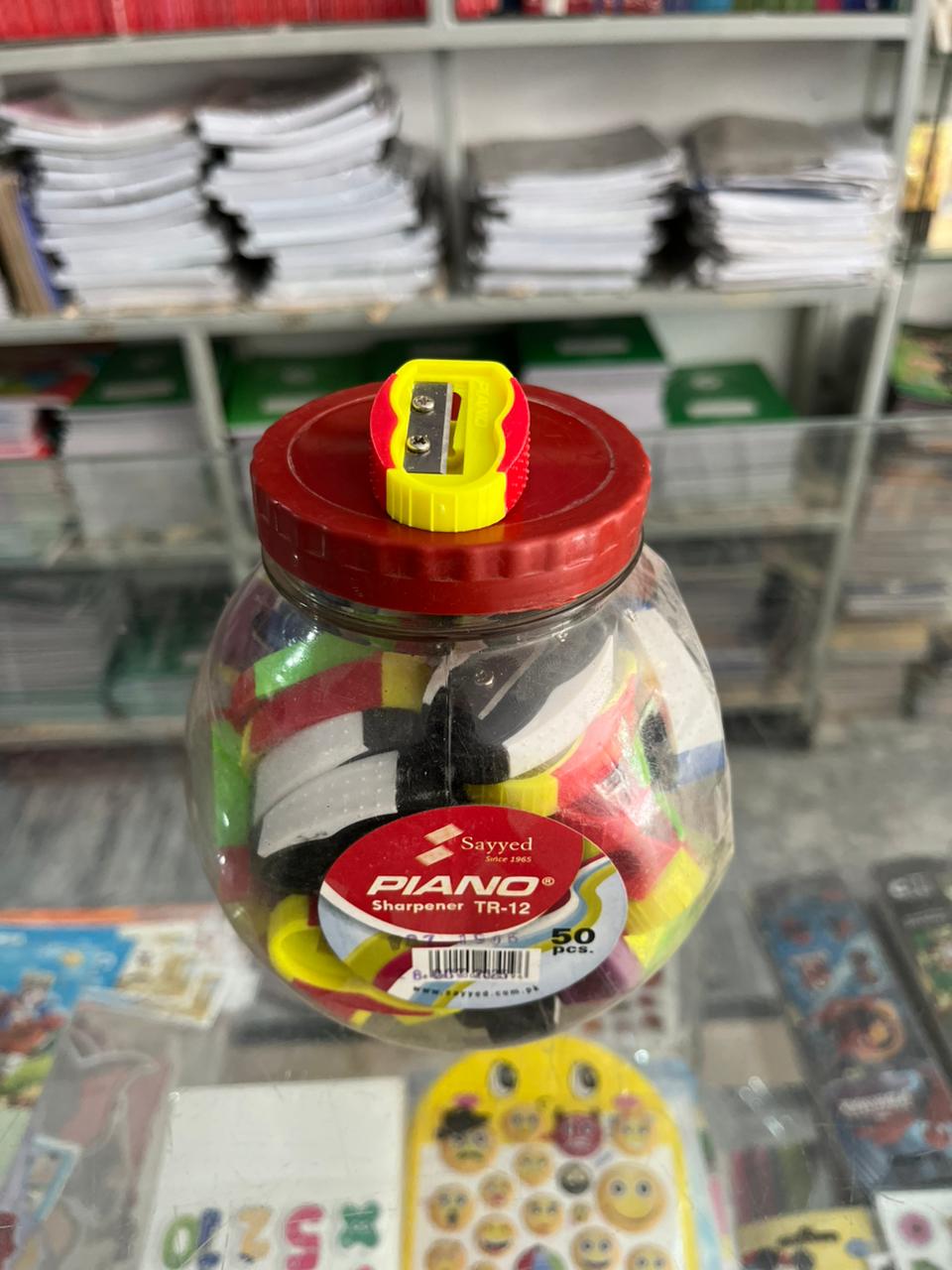 Piano Sharpener TR-12 (Jar Pack of 50 Pcs)