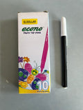 Dollar Econo Fibre-tip Pens (Pack of 10 Pcs)