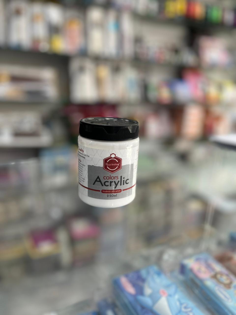 Keep Smiling Acrylic Colors – 250ml Professional Set