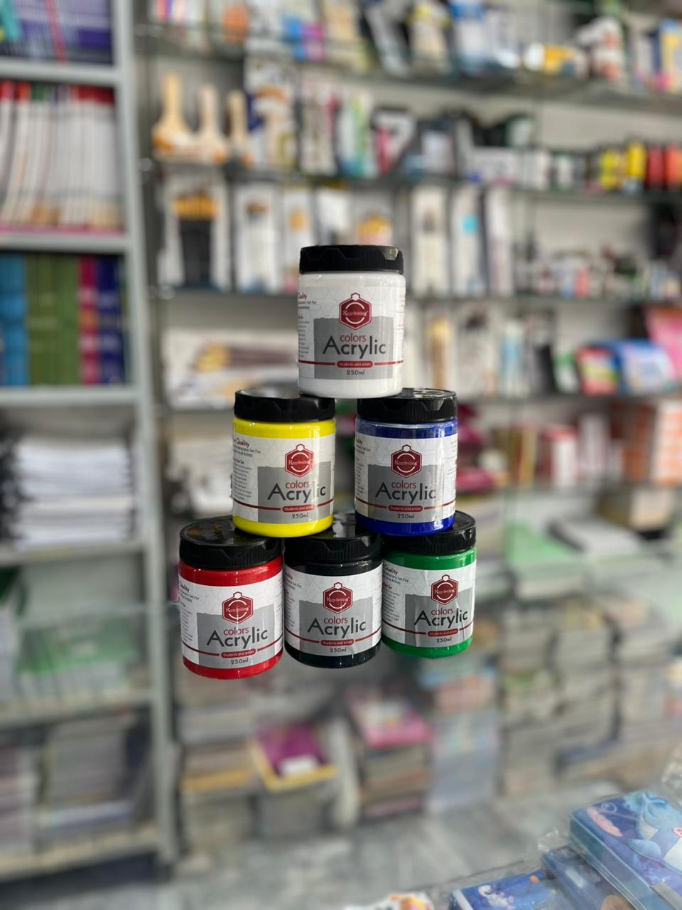 Keep Smiling Acrylic Colors – 250ml Professional Set