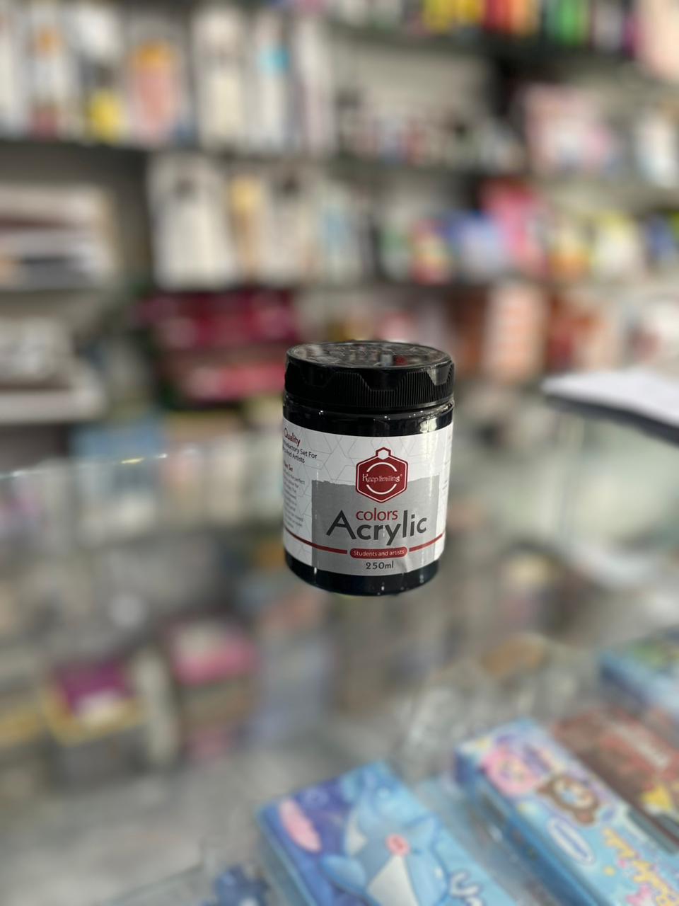 Keep Smiling Acrylic Colors – 250ml Professional Set