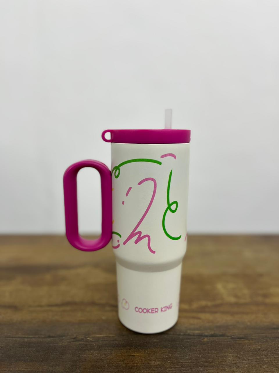 Insulated Travel Tumbler with Handle