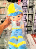 Plush Boy Doll Toy with Plaid Tie
