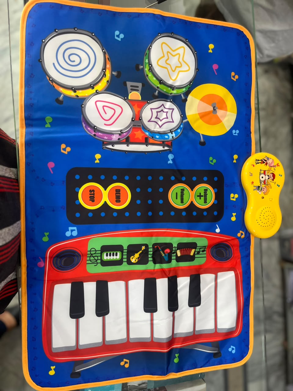 2-in-1 Musical Piano and Drum Carpet Playmat