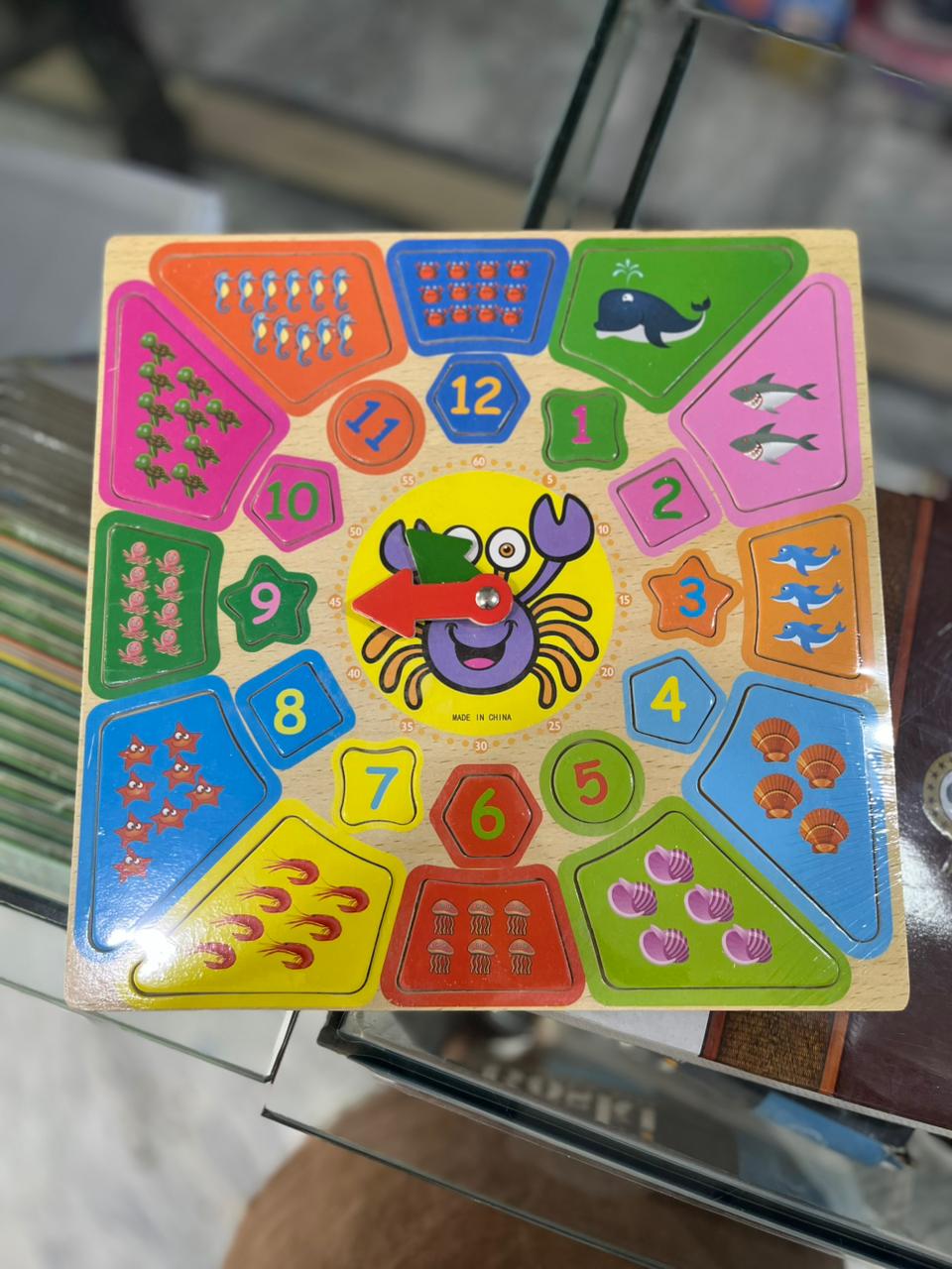 Wooden Number Matching Puzzle Board – Educational Toy for Kids
