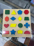 Kids Wooden Shape Puzzle – Learn Colors & Geometric Shapes