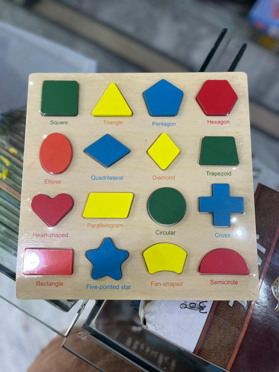 Kids Wooden Shape Puzzle – Learn Colors & Geometric Shapes