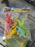 Colorful Plastic Dinosaur Figure Pack - Educational Toy
