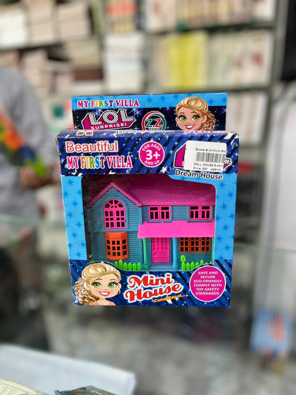 Colorful Plastic Mini House Playset